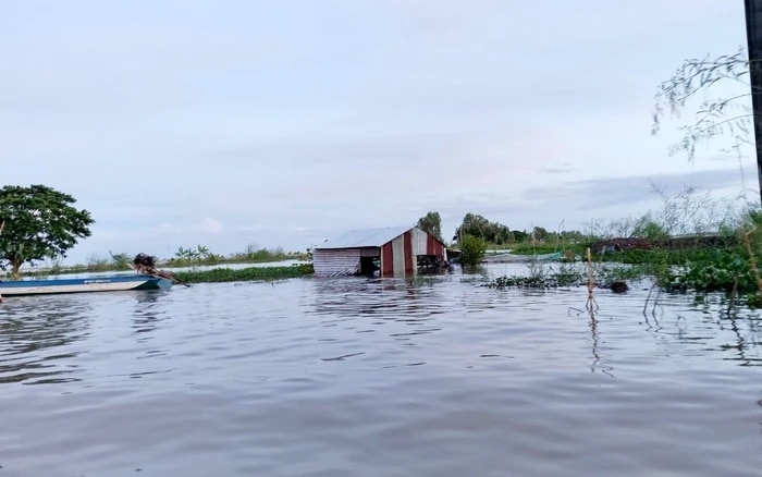 Lũ bất ngờ xuất hiện ở Đồng bằng sông Cửu Long, Trung tâm Khí tượng phát cảnh báo - Ảnh 1.