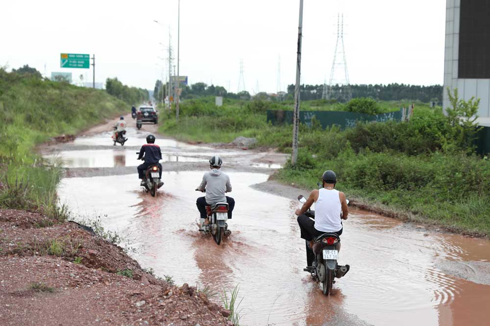 Đường gom cao tốc Hà Nội - Bắc Giang, giao thông, tai nạn