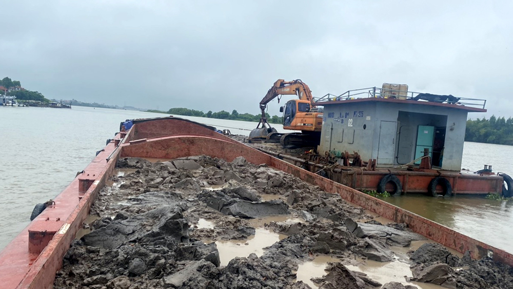 Bắc Giang, Công an Yên Dũng, Công an huyện Yên Dũng, Công an tỉnh Bắc Giang khai thác, vận chuyển khoáng sản trái phép, tang vật, phương tiện vi phạm, xử lý