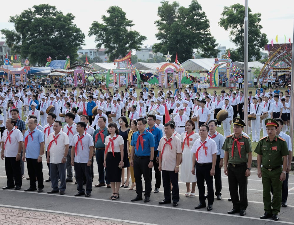 tin tức bắc giang,huyện đoàn lạng giang, trại hè thanh thiếu nhi, khai mạc trại hè thanh thiếu nhi, tuổi trẻ