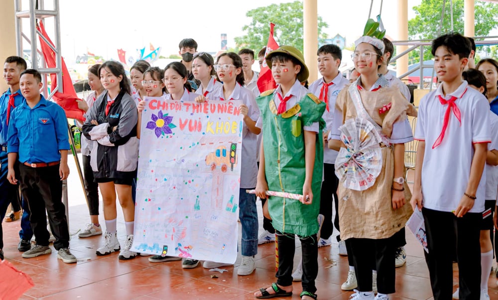 tin tức bắc giang,huyện đoàn lạng giang, trại hè thanh thiếu nhi, khai mạc trại hè thanh thiếu nhi, tuổi trẻ