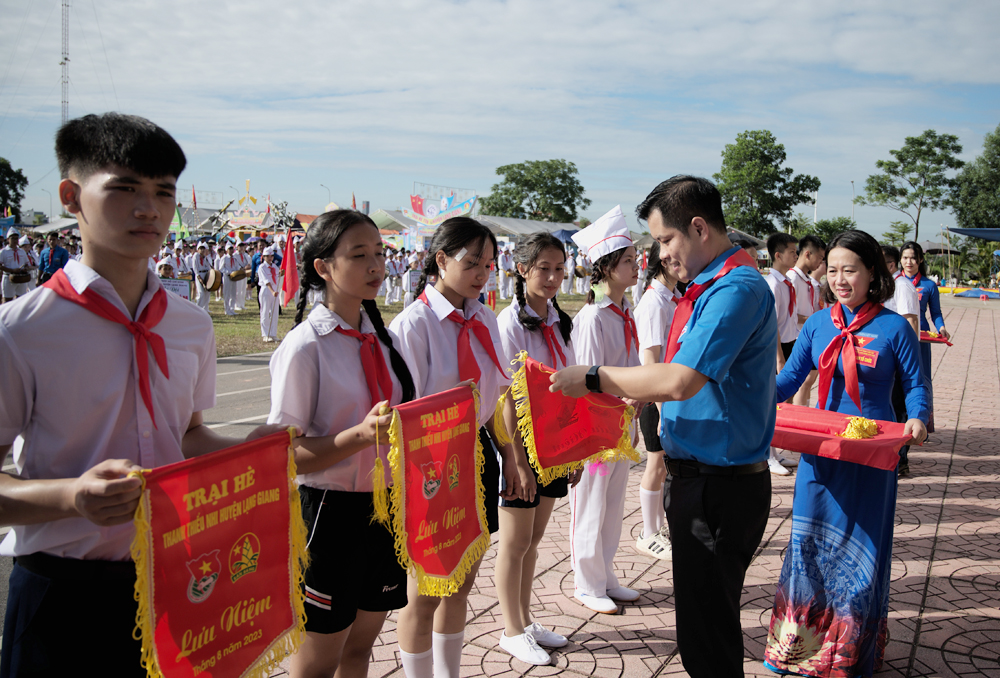 tin tức bắc giang,huyện đoàn lạng giang, trại hè thanh thiếu nhi, khai mạc trại hè thanh thiếu nhi, tuổi trẻ