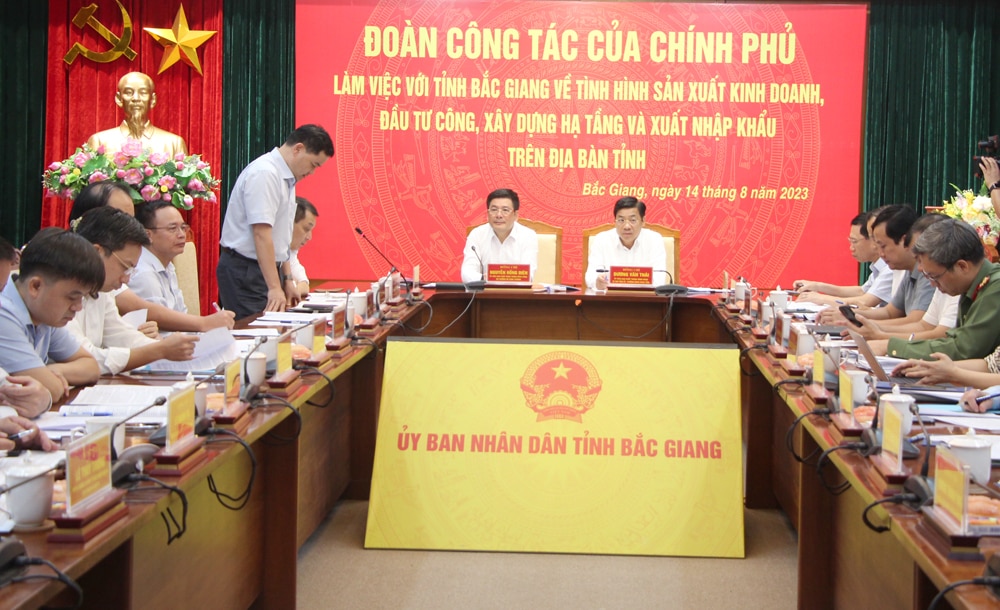 bắc giang, bộ thông thương, khó khăn, vướng mắc, sản xuất, kinh doanh, đầu tư, đồng chí Nguyễn Hồng Diên