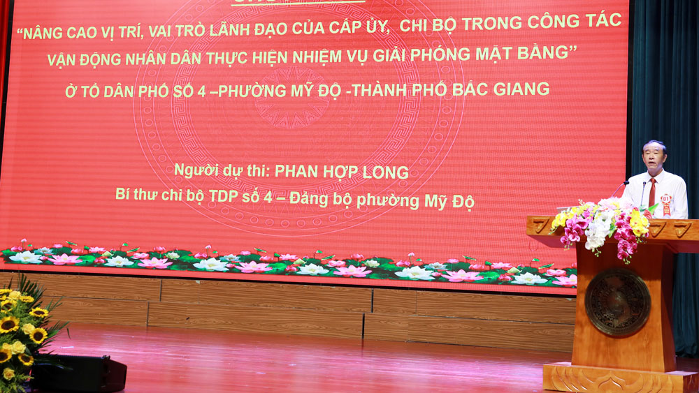 Bắc Giang, TP Bắc Giang, hội thi, bí thư chi bộ