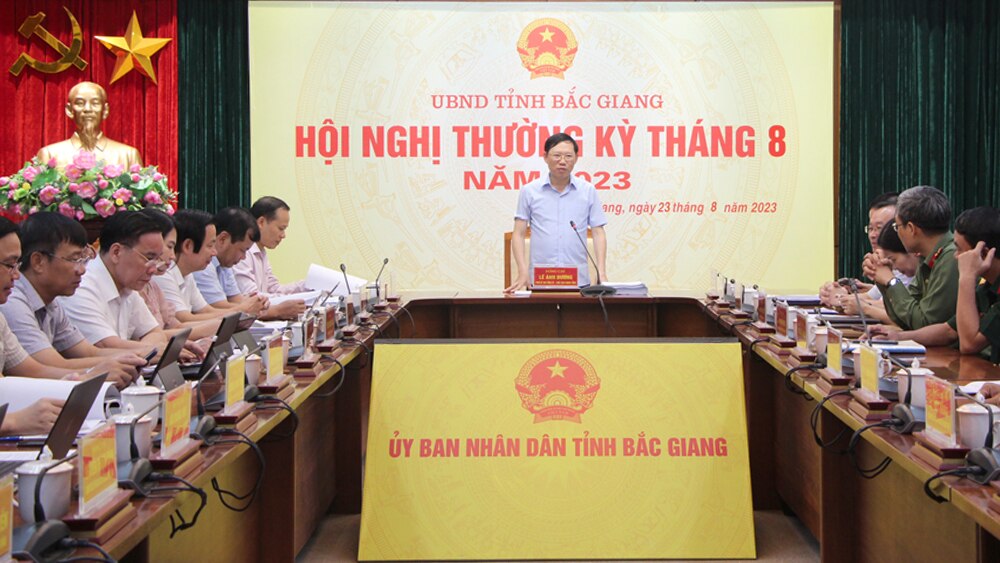 bắc giang, thường kỳ tháng 8, kinh tế, xã hội, đồng chí Lê Ánh Dương