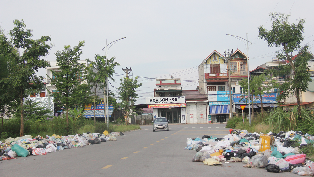 rác thải, vứt rác, thị trấn Nhã Nam, Bắc Giang, Tân Yên, lò đốt rác