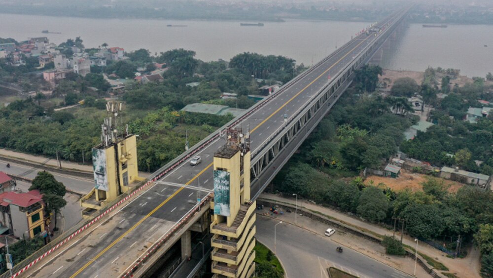 Cấm ôtô, qua cầu Thăng Long, ba đêm, cấm chạy trên tầng 2, kiểm định, thử tải, phân luồng giao thông