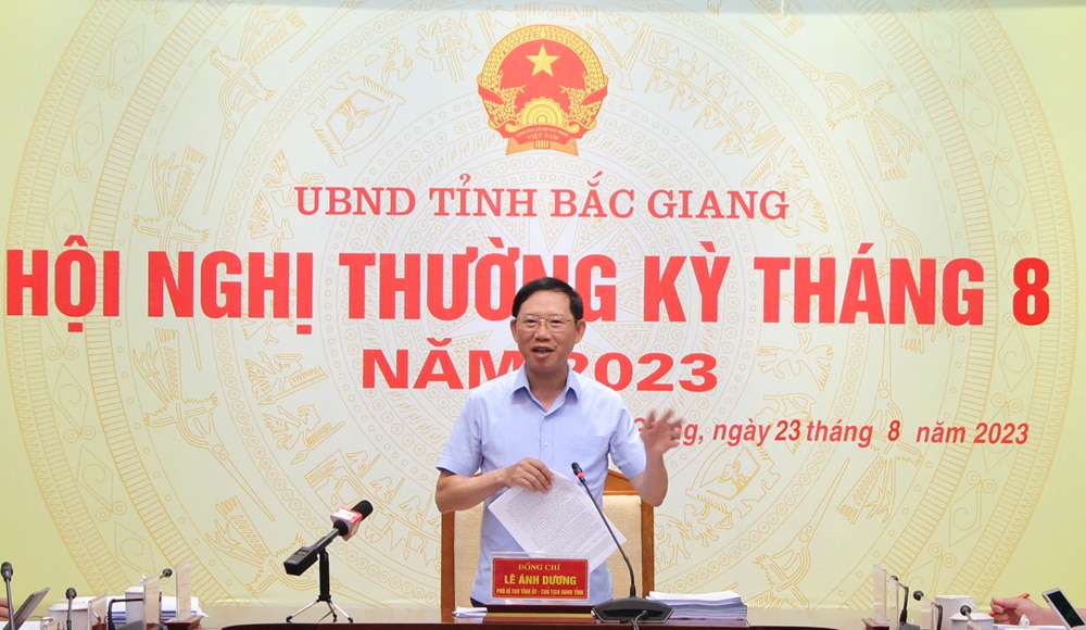 bắc giang, thường kỳ tháng 8, kinh tế, xã hội, đồng chí Lê Ánh Dương