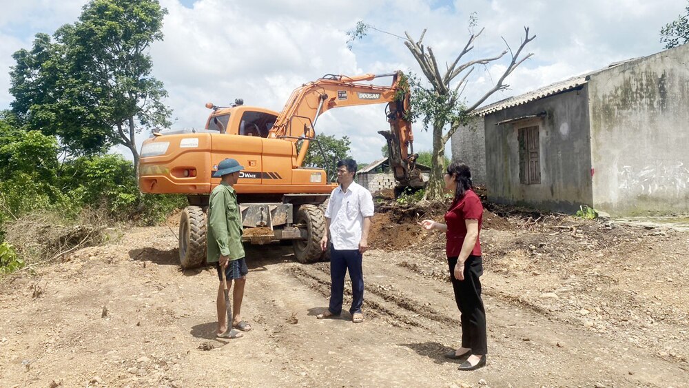 tin tức bắc giang, huyện yên thế, dân vận khéo, vận động giải phóng mặt bằng, hiến đất làm đường, dân vận cộng đồng, thu hồi đất, xây dựng chính quyền thân thiện,