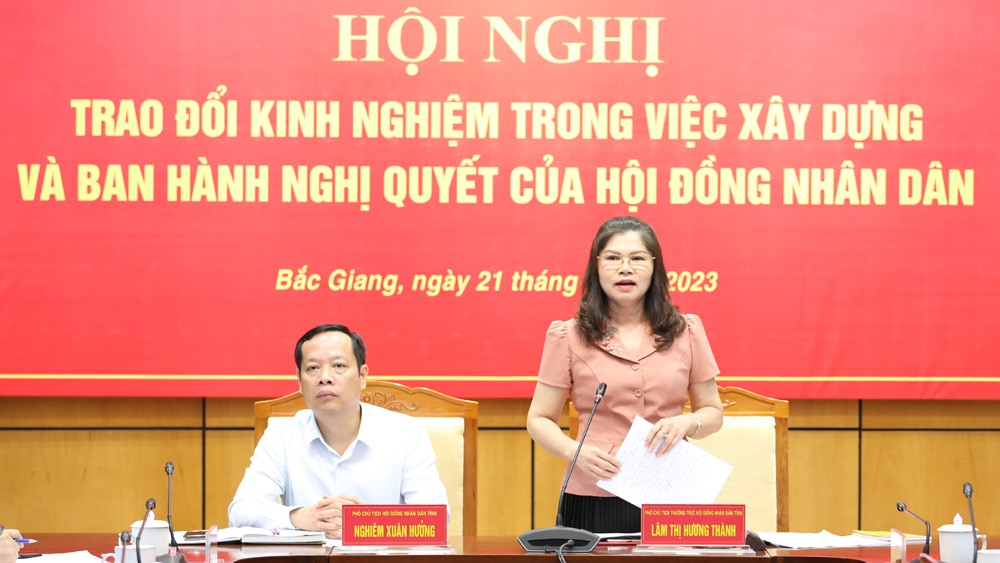 Bắc Giang, Nâng cao, chất lượng, xây dựng, và ban hành, nghị quyết, của HĐND