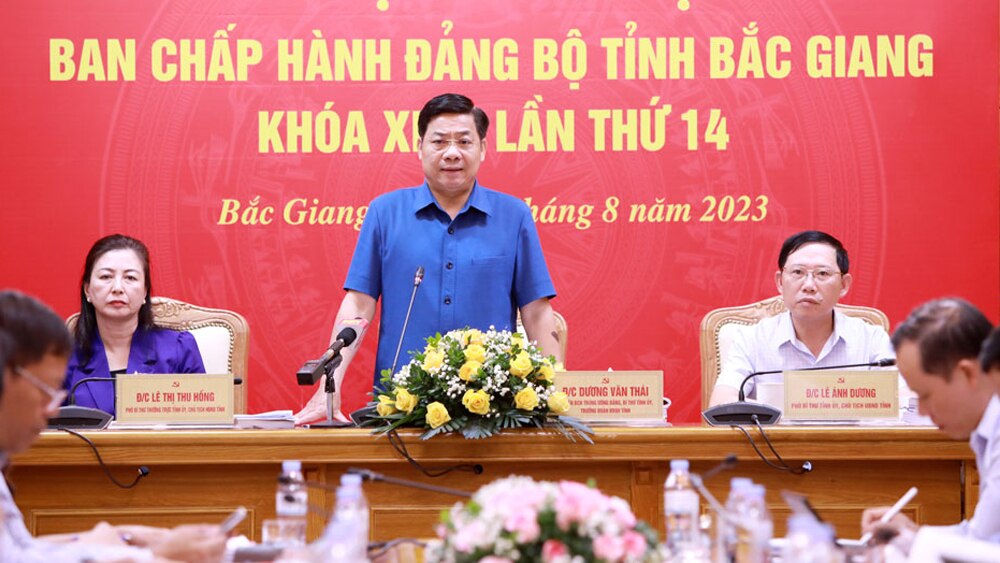 Bắc Giang, Tỉnh ủy, thường kỳ, đô thị, lao động, nghề nghiệp.