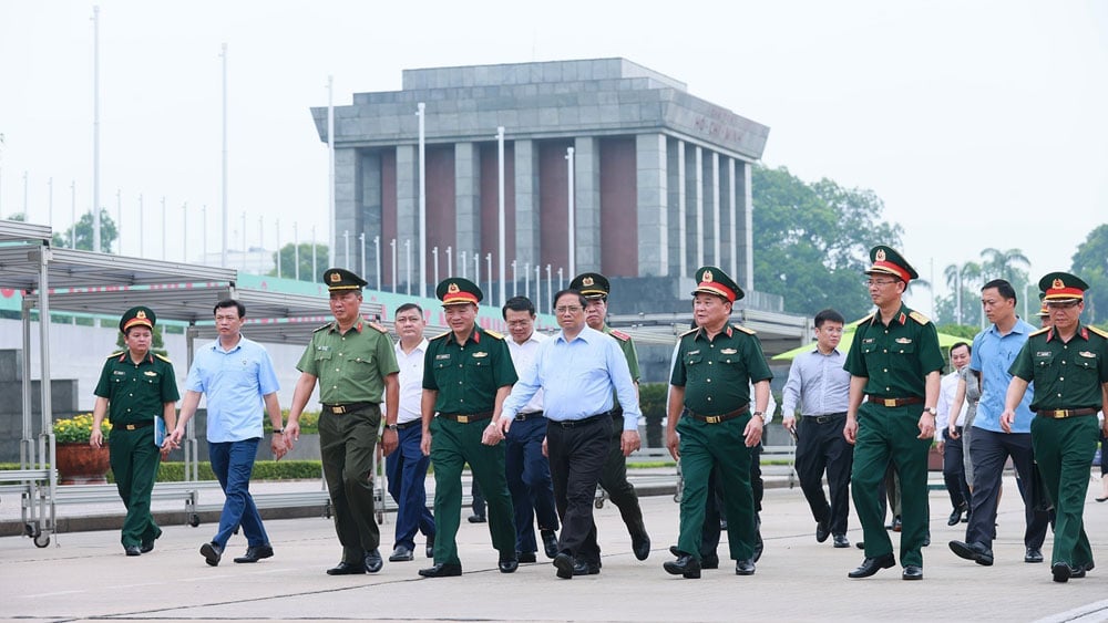 Thủ tướng Phạm Minh Chính,  không gian văn hóa, lịch sử linh thiêng, Khu di tích Lăng Chủ tịch Hồ Chí Minh