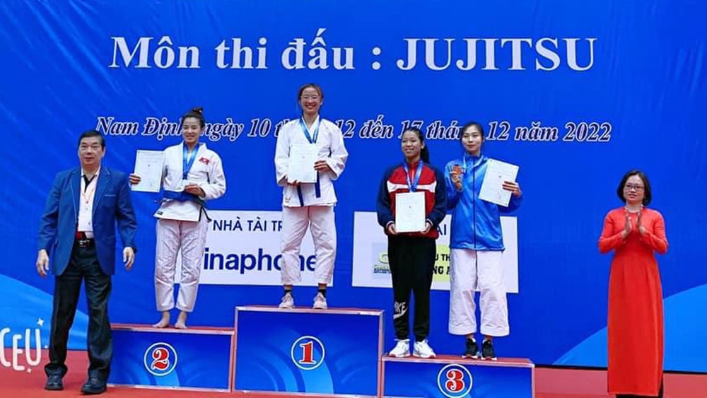 tin tức bắc giang, tỉnh bắc giang, dấu ấn Jujitsu, tấm huy chương danh giá, đại hội thể thao toàn quốc, huy chương vàng, thể thao bắc giang, trung tâm huấn luyện, giải vô địch toàn quốc,