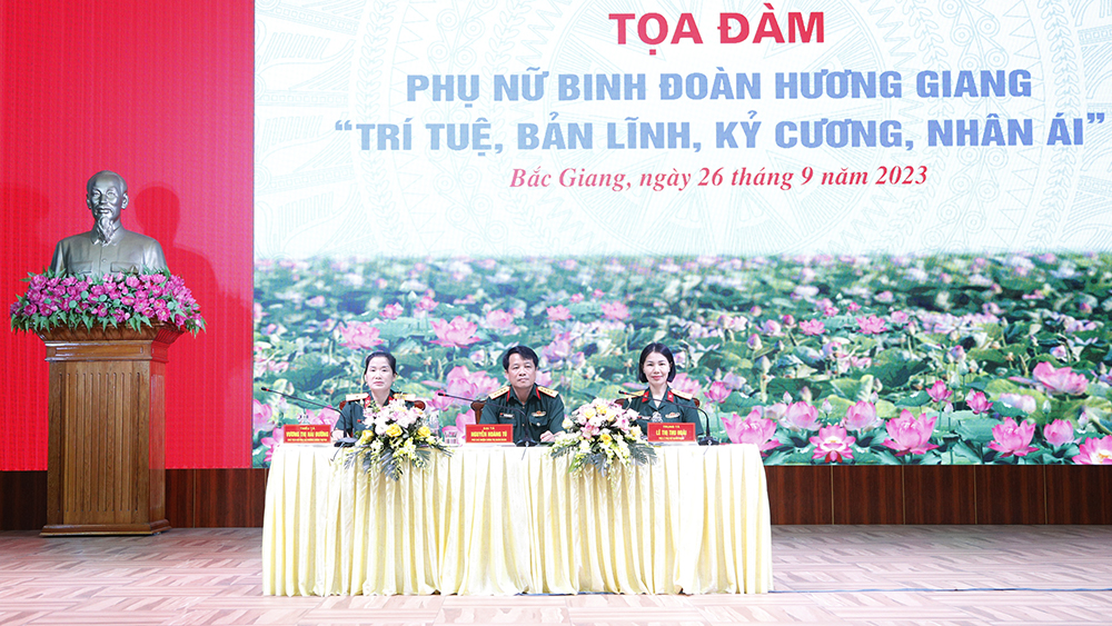 bắc giang, quân đoàn 2, phụ nữ, binh đoàn hương giang, tọa đàm