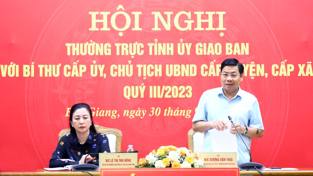 Bắc Giang, Thường trực Tỉnh ủy, giao ban, đoàn kết, phấn đấu hoàn thành nhiệm vụ