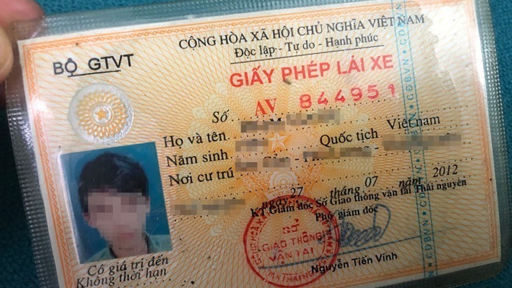 ứng dụng VNeID, giấy phép lái xe máy, thẻ nhựa