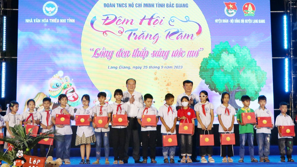 tin tức bắc giang, đêm hội trăng rằm, trẻ em hoàn cảnh khó khăn