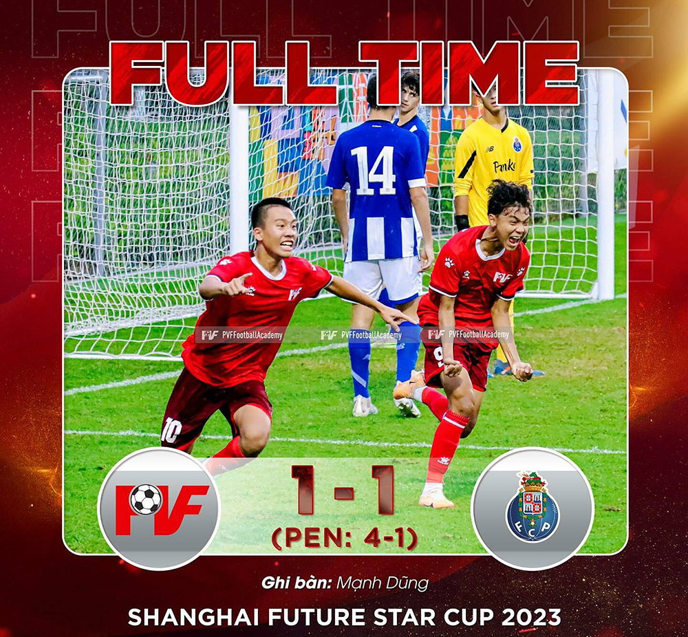 Trung Quốc,Porto,PVF,U16 PVF,Shanghai Future Star Cup 2023,U16 Porto