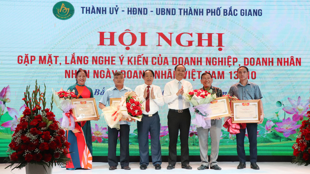 Bắc Giang, thành phố bắc giang, gặp mặt, doanh nghiệp