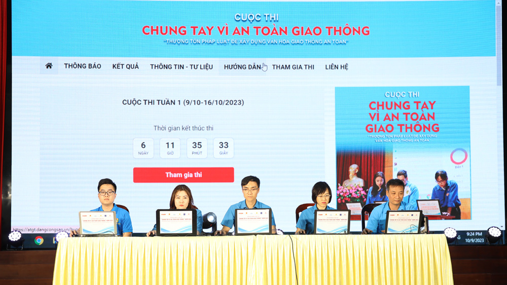 Bắc Giang, Phát động, cuộc thi, “Chung tay vì an toàn giao thông”