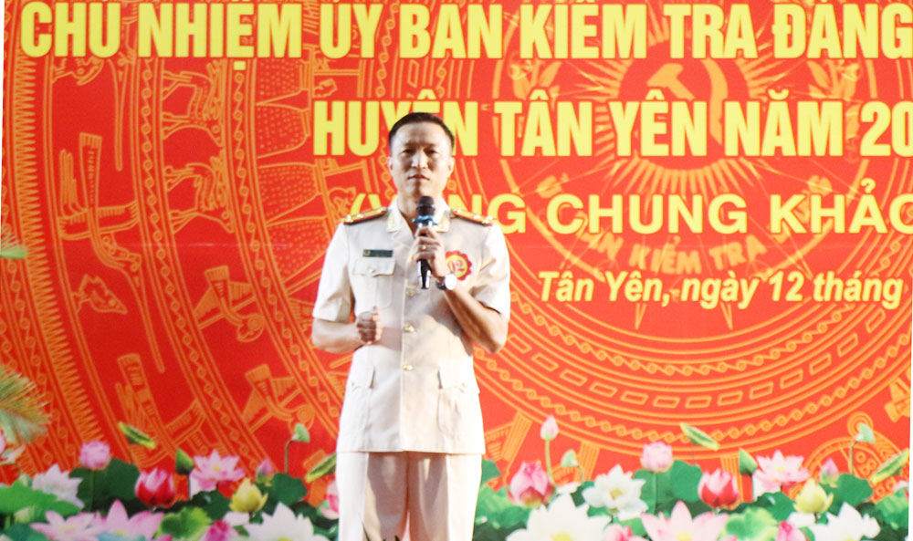 Huyện ủy Tân Yên, Thi chủ nhiệm ủy ban kiểm tra đảng ủy, Tân Yên, Bắc Giang