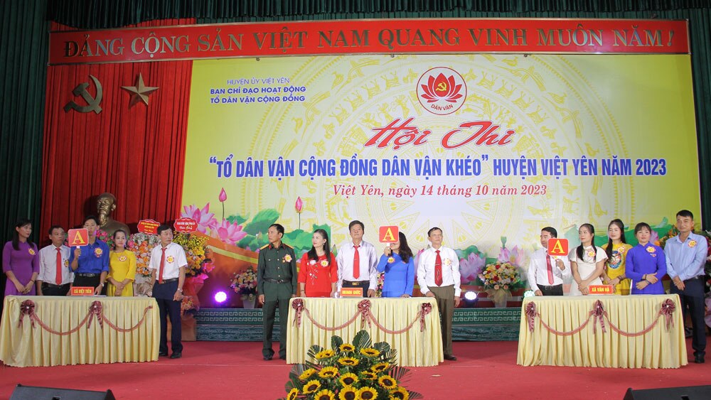 Việt Yên, hội Thi “Tổ dân vận cộng đồng dân vận khéo”, dân vận cộng đồng, dân vận