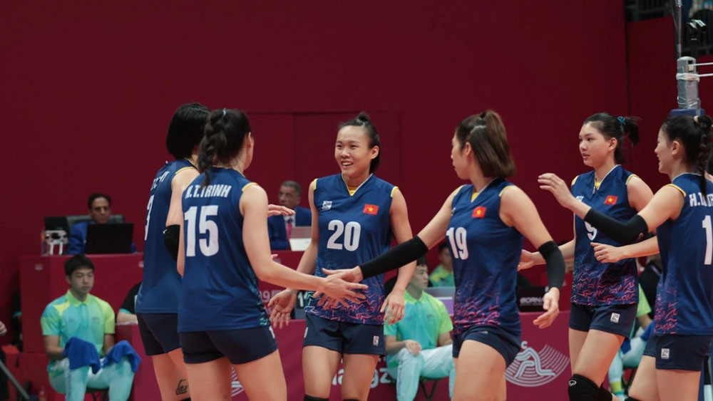 ASIAD 2023, bóng chuyền nữ Việt Nam thắng Hàn Quốc