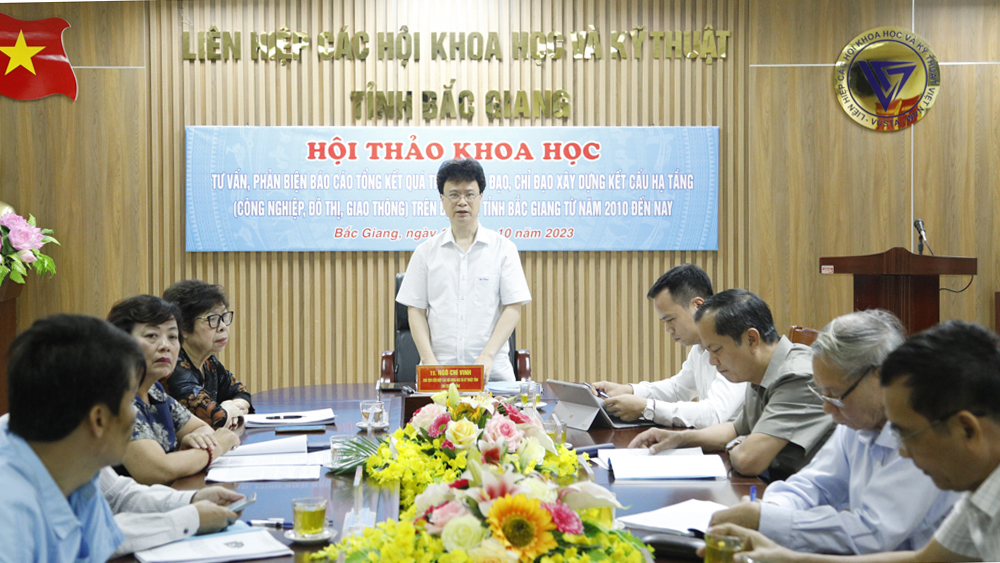 bắc giang, liên hiệp các hội khoa học và kỹ thuật, tư vấn, phản biện, kết cấu hạ tầng,