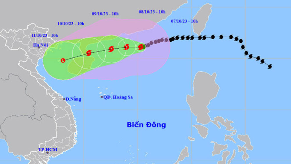 Bão Koinu, dự báo thời tiết, dự báo bão Koinu