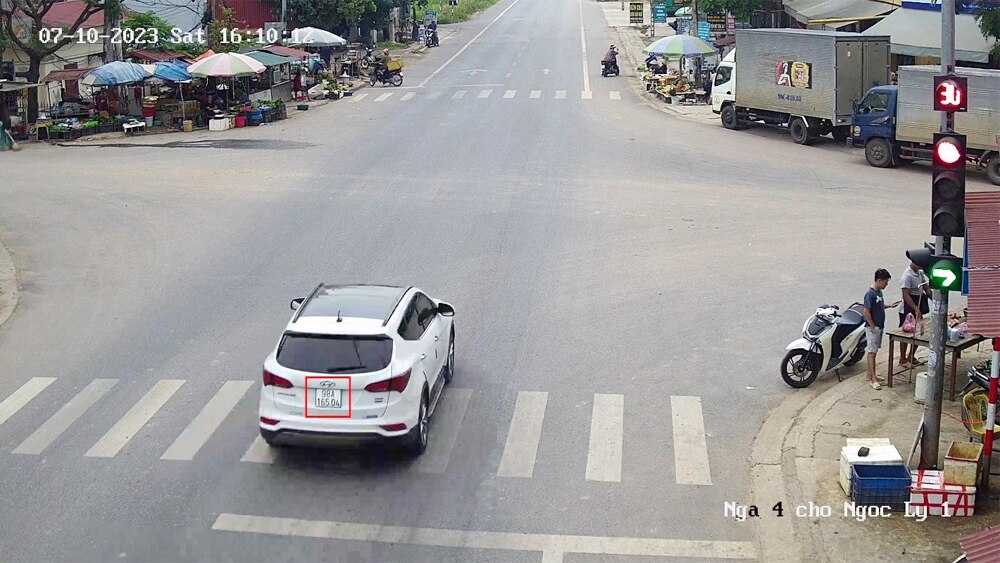 tin tức bắc giang, bắc giang,  hệ thống camera giám sát giao thông, kỹ thuật nghiệp vụ, công an huyện tân yên, vi phạm trật tự an toàn giao thông