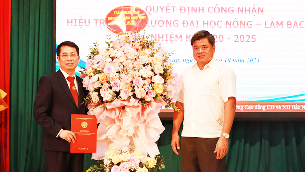 công nhận, hiệu trưởng, đại học, nông - lâm, Bắc Giang.