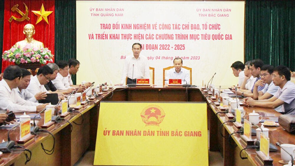 bắc giang, đồng chí Mai Sơn, đoàn công tác, làm việc, học tập kinh nghiệm