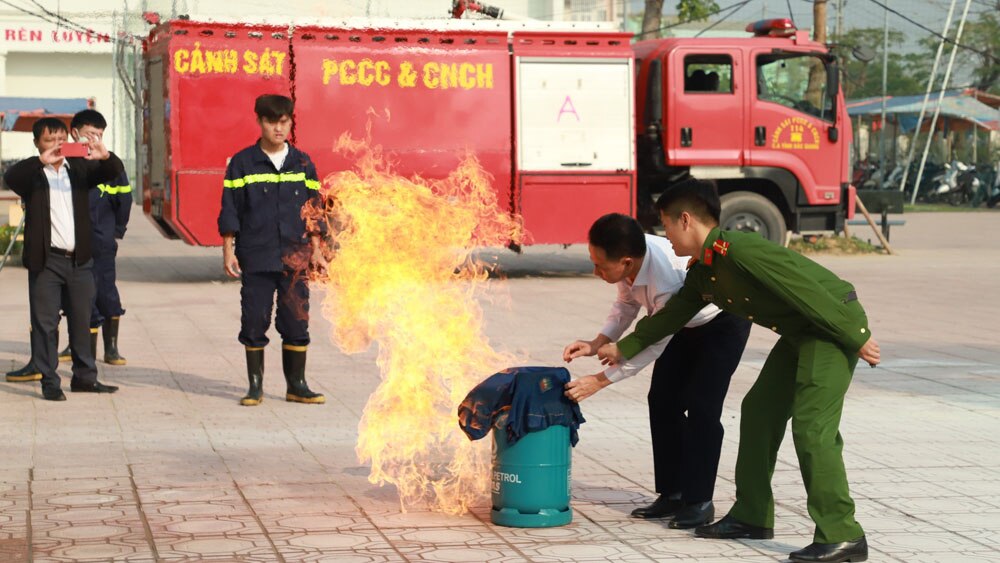 bắc giang, tập huấn, cấp chứng chỉ phòng cháy cho chủ nhà trọ