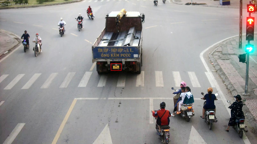 tin tức bắc giang, tỉnh bắc giang, hệ thống cameram, giám sát giao thông, công an huyện lục ngạn, không chấp hành tín hiệu đèn giao thông, vi phạm trật tự an toàn giao thông