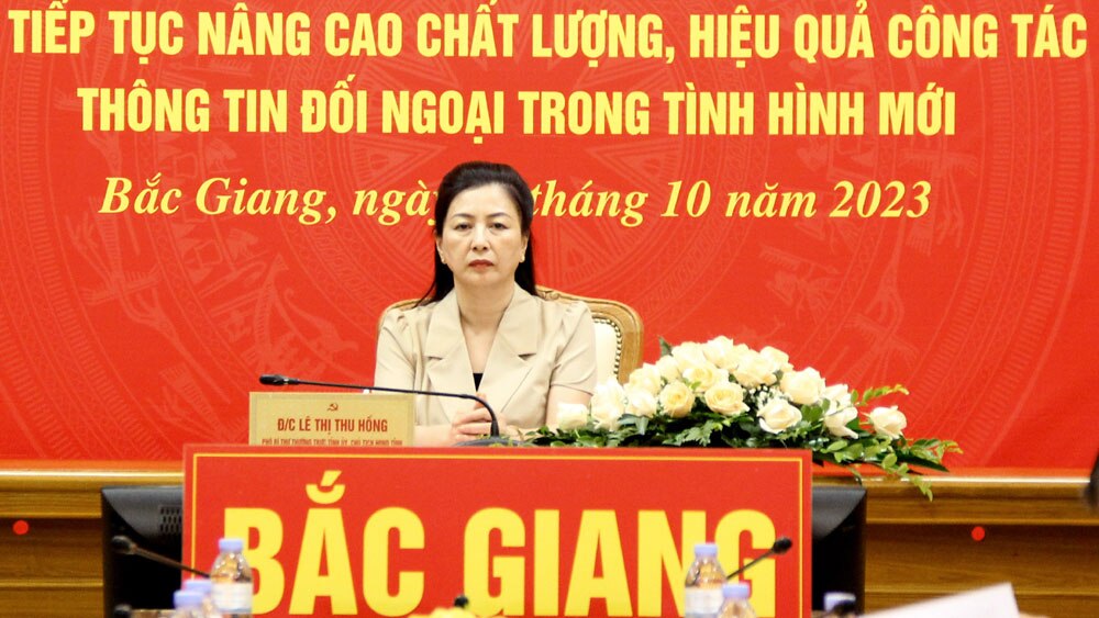 bắc giang, nâng cao chất lượng, hiệu quả, thông tin đối ngoại trong tình hình mới