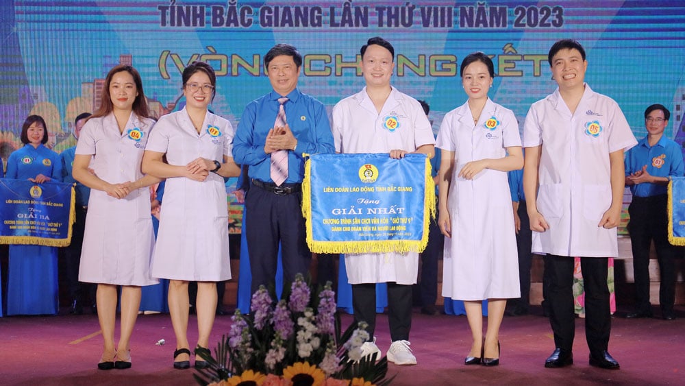 công nhân, văn hóa, giờ thứ 9, liên đoàn lao động, nghệ thuật, Bắc Giang