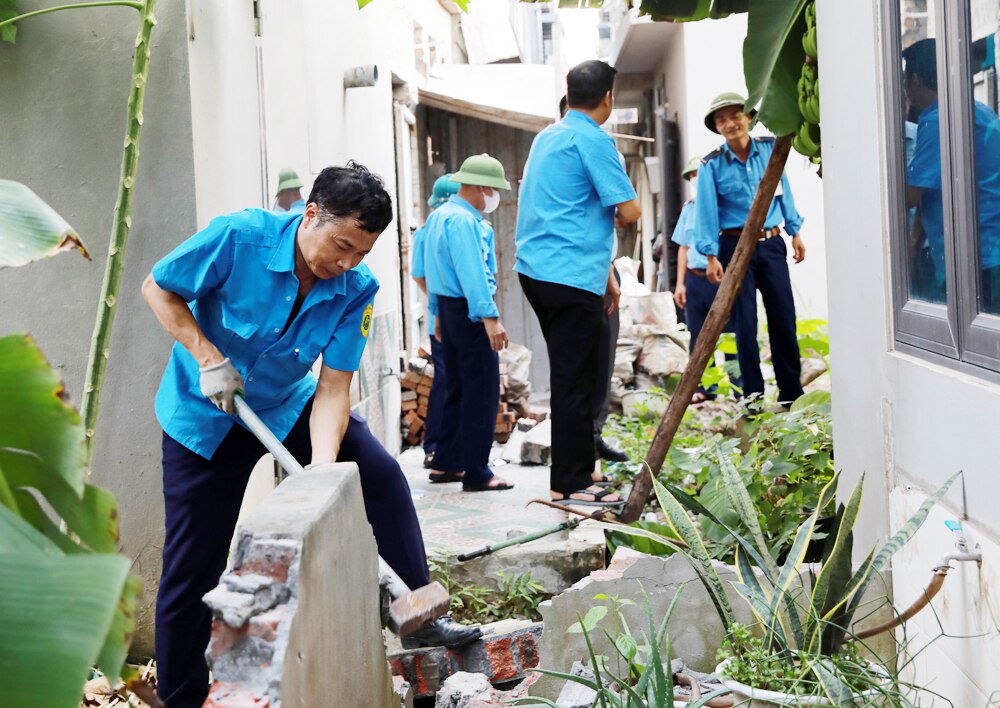 tin tức bắc giang, bắc giang, TP Bắc Giang, trật tự đô thị, nhà ở dân cư, Giải tỏa, vi phạm hạ tầng sau nhà ở, xử lý kiên quyết, không để tái lấn chiếm, hạ tầng cống thoát nước