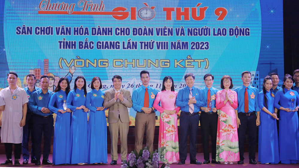 công nhân, văn hóa, giờ thứ 9, liên đoàn lao động, nghệ thuật, Bắc Giang