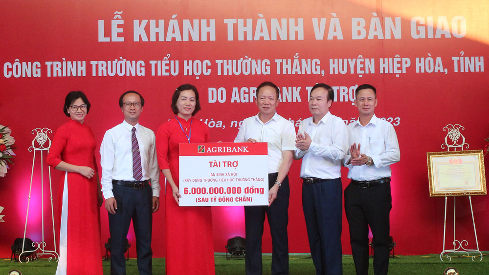 Bắc Giang, khánh thành, bàn giao, Trường Tiểu học, Thường Thắng