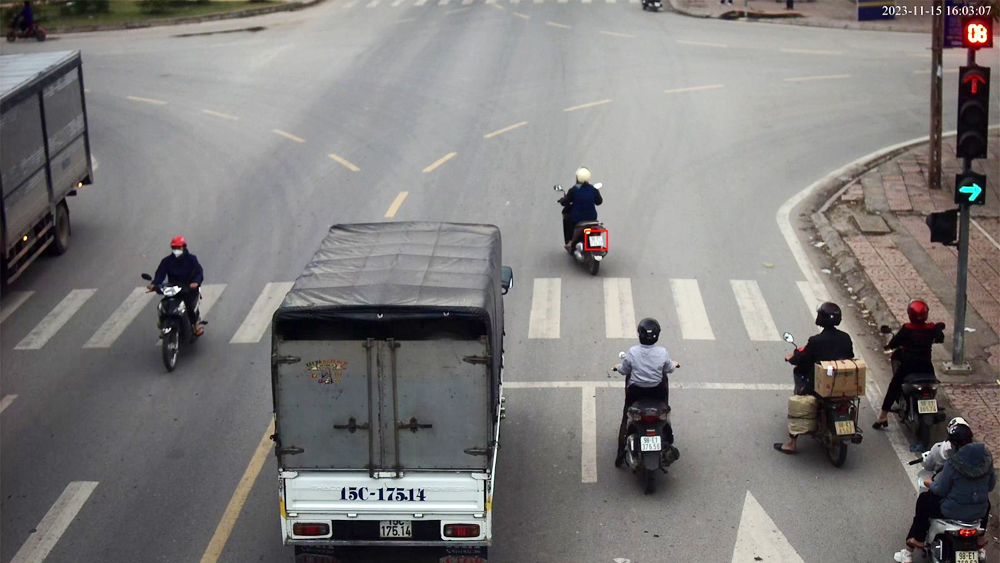 tin tức bắc giang, tỉnh bắc giang, hệ thống cameram, giám sát giao thông, công an huyện lục ngạn, không chấp hành tín hiệu đèn giao thông, vi phạm trật tự an toàn giao thông