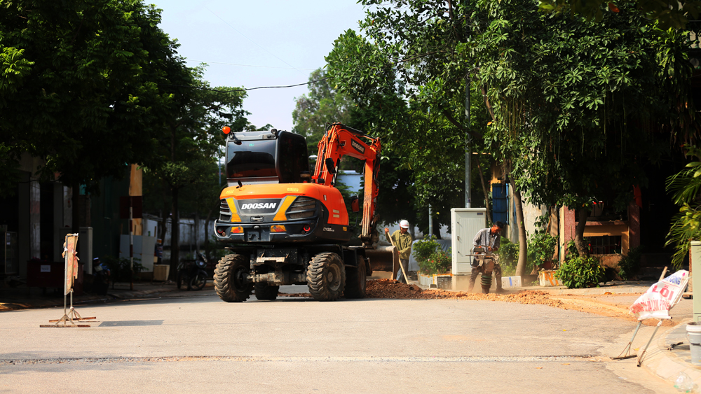 Bắc Giang, đào đường, cáp ngầm, đô thị