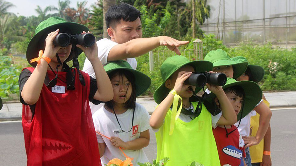 trải nghiệm, giảng dạy, kỹ năng sống, nông - lâm, học sinh, Bắc Giang