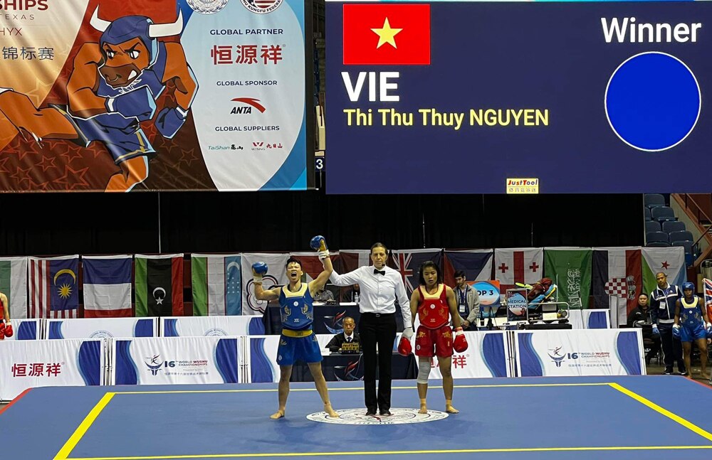 wushu, nguyễn thị thu thủy, bắc giang, huy chương vàng, wushu thế giới, tại mỹ