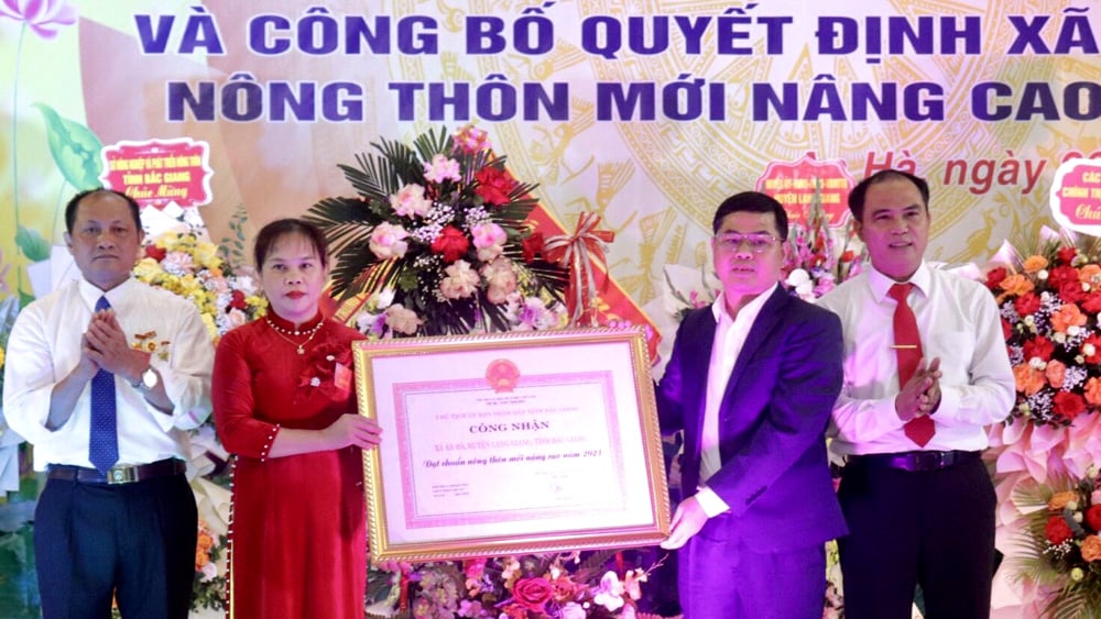 Lạng Giang, Xã An Hà, đạt chuẩn, nông thôn mới, nâng cao