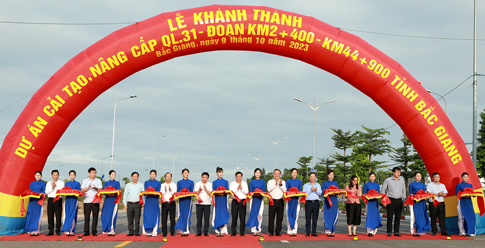 tin tức bắc giang, tỉnh bắc giang, Ý chí hòa ý nguyện, công trình giao thông,dự án nâng cấp quốc lộ 31, mạng lưới giao thông, vải thiều, lục ngạn, động lực thúc đẩy tăng trưởng Vùng