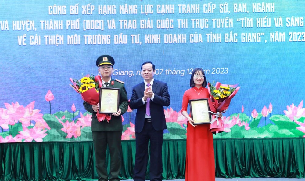 bắc giang, ddci, cạnh tranh sở, ngành, huyện