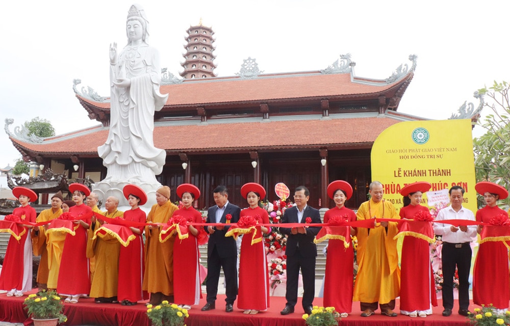 chùa phúc sơn, xã cao xá, tân yên, bắc giang, khánh thành, di tích