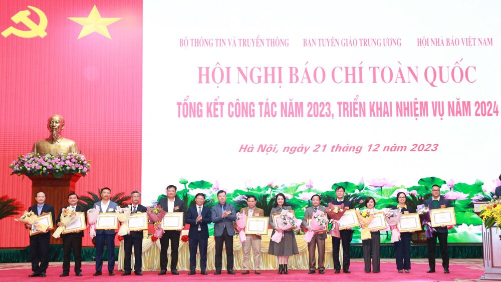 Khai mạc , Hội nghị Báo chí toàn quốc, tổng kết công tác năm 2023, triển khai nhiệm vụ năm 2024