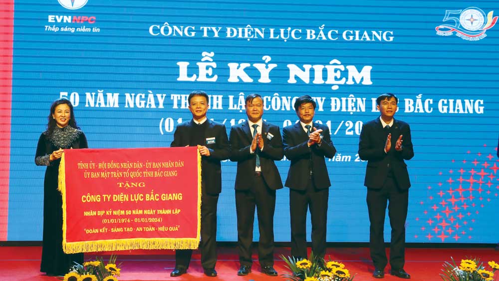 Công ty Điện lực Bắc Giang, kỷ niệm 50 năm Ngày thành lập, điện lực, Bắc Giang, điện năng