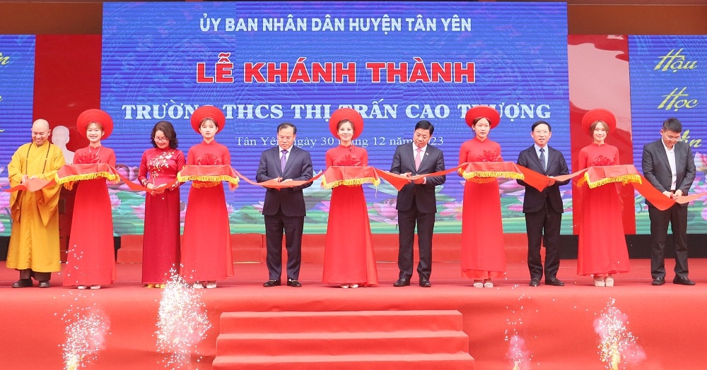 khánh thành, THCS thị trấn Cao Thượng, tân yên, bắc giang